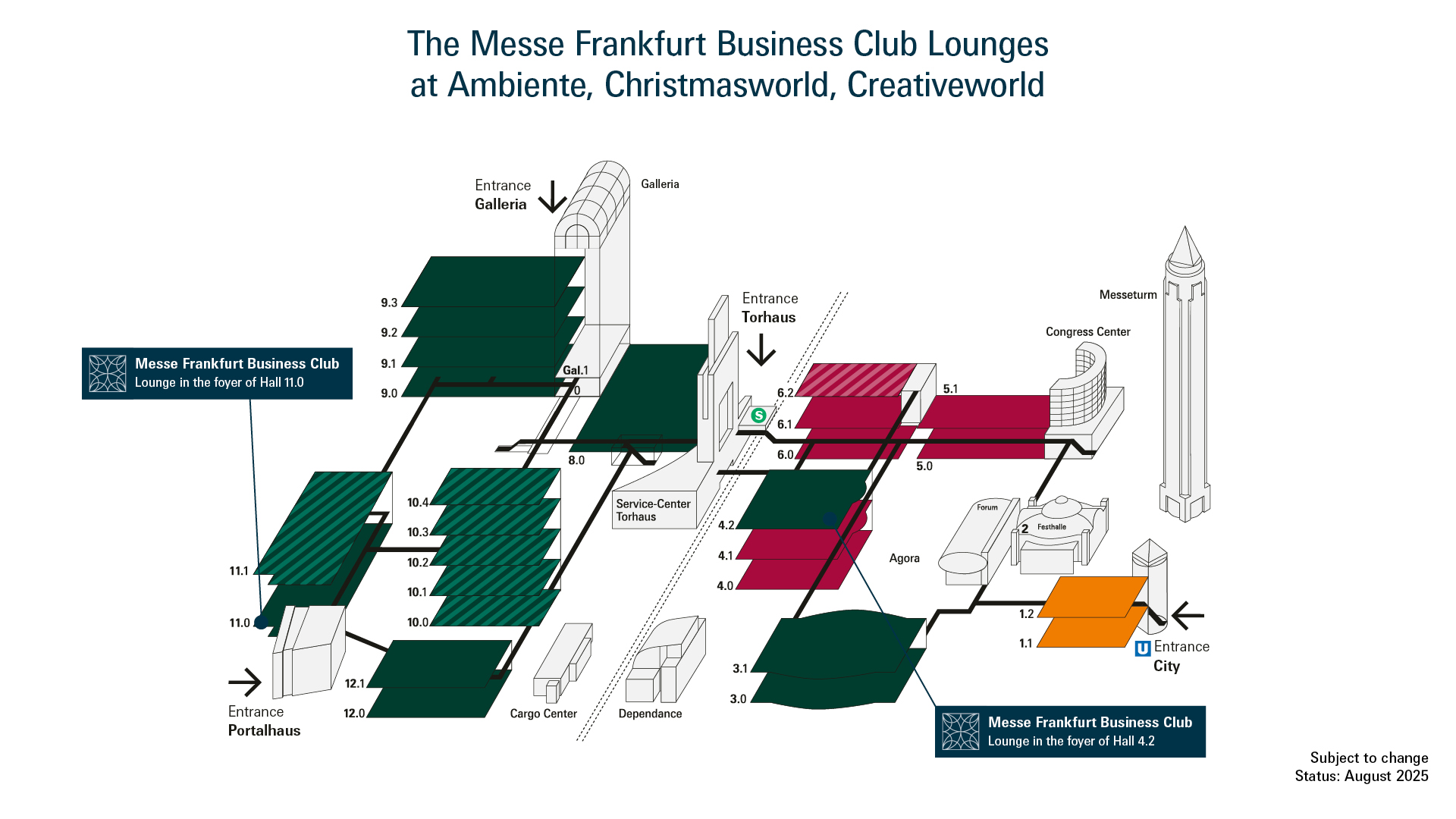 Plan of the Business Club Frankfurt