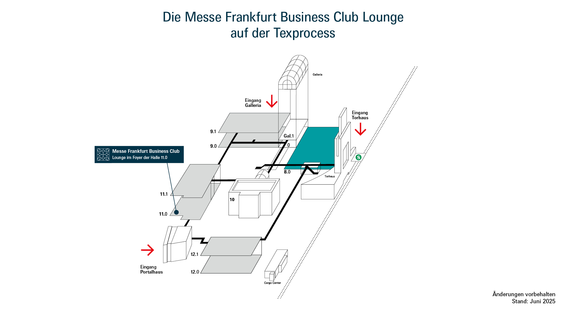 Geländeplan Messe Frankfurt Business Club
