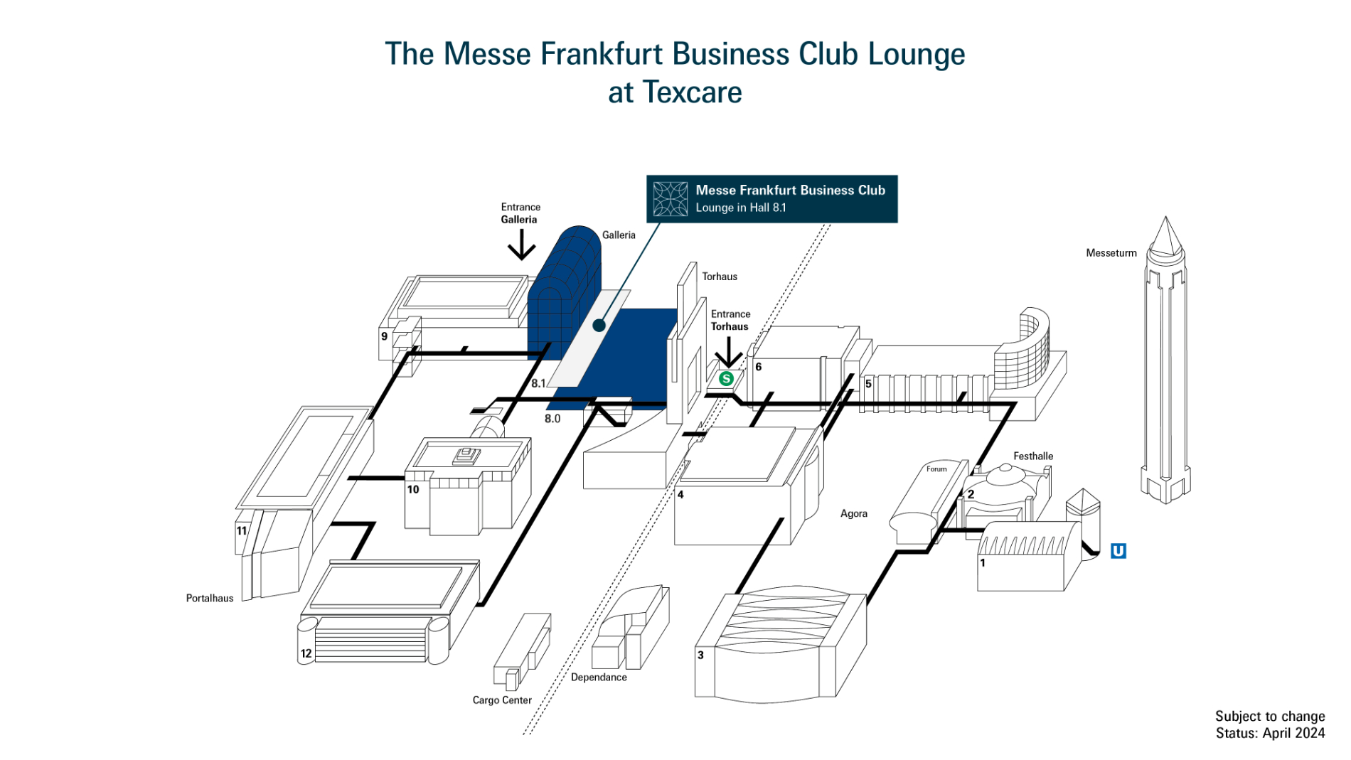 Plan Messe Frankfurt Business Club